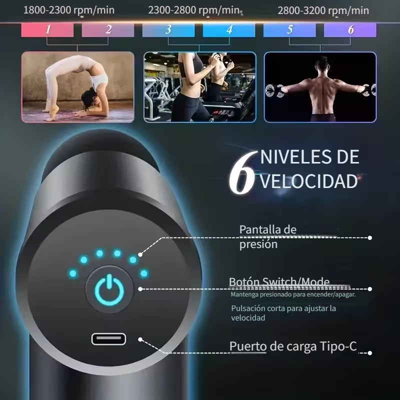 Pistola Masajeador muscular